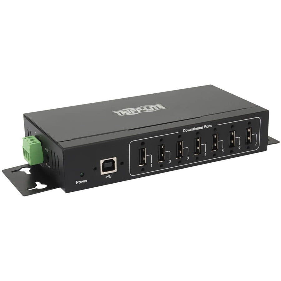 Tripp Lite USB 2.0 Hub Industrial 7-Port 15kV ESD Immunity Metal Mountable