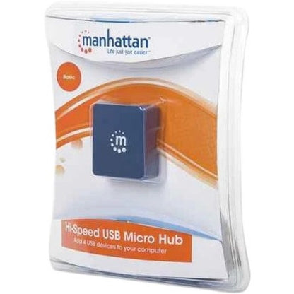 Manhattan 4-Port Hi-Speed USB 2.0 Micro Hub, Bus Power