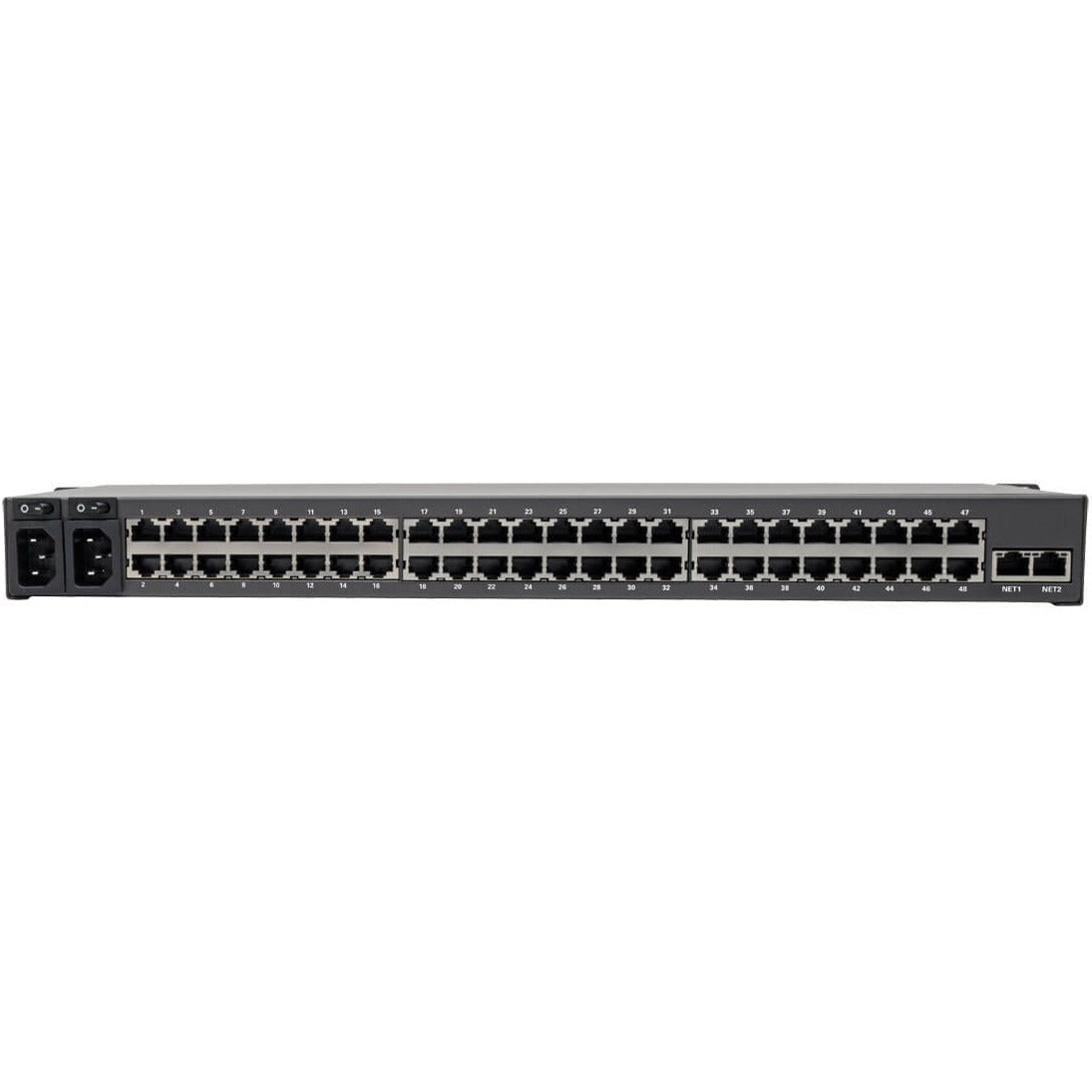 Tripp Lite Serial Console Server 48-Port 2 USB Ports Dual GbE 4 Gb Flash 1U