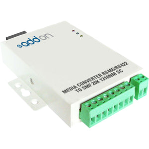 AddOn Serial RS232/RS485/RS422 to Fiber SMF 1310nm 20km ST Serial Media Converter
