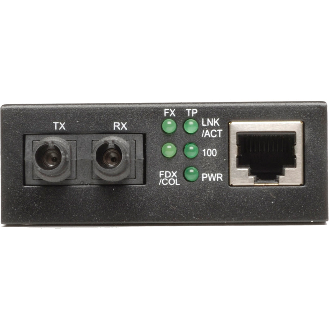 Tripp Lite Fiber Optic 10/100BaseT to 100BaseFX-ST Multimode Media Converter 2km 1310nm