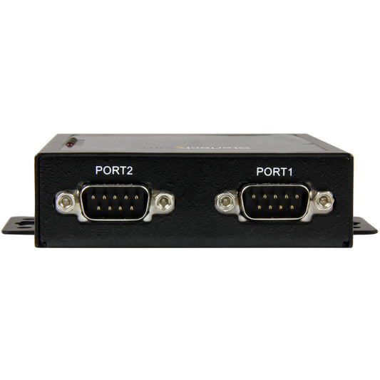 StarTech.com 2 Port Serial-to-IP Ethernet Device Server - RS232 - Metal and Mountable - Serial Device Server