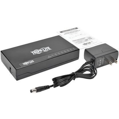 Tripp Lite 8-Port Gigabit Ethernet Switch Desktop RJ45 Unmanaged Switch 10/100/1000 Mbps