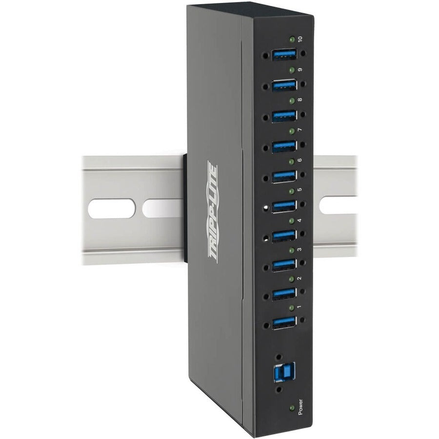 Tripp Lite USB 3.0 Hub SuperSpeed 10-Port USB-A Compact 20kV ESD Industrial