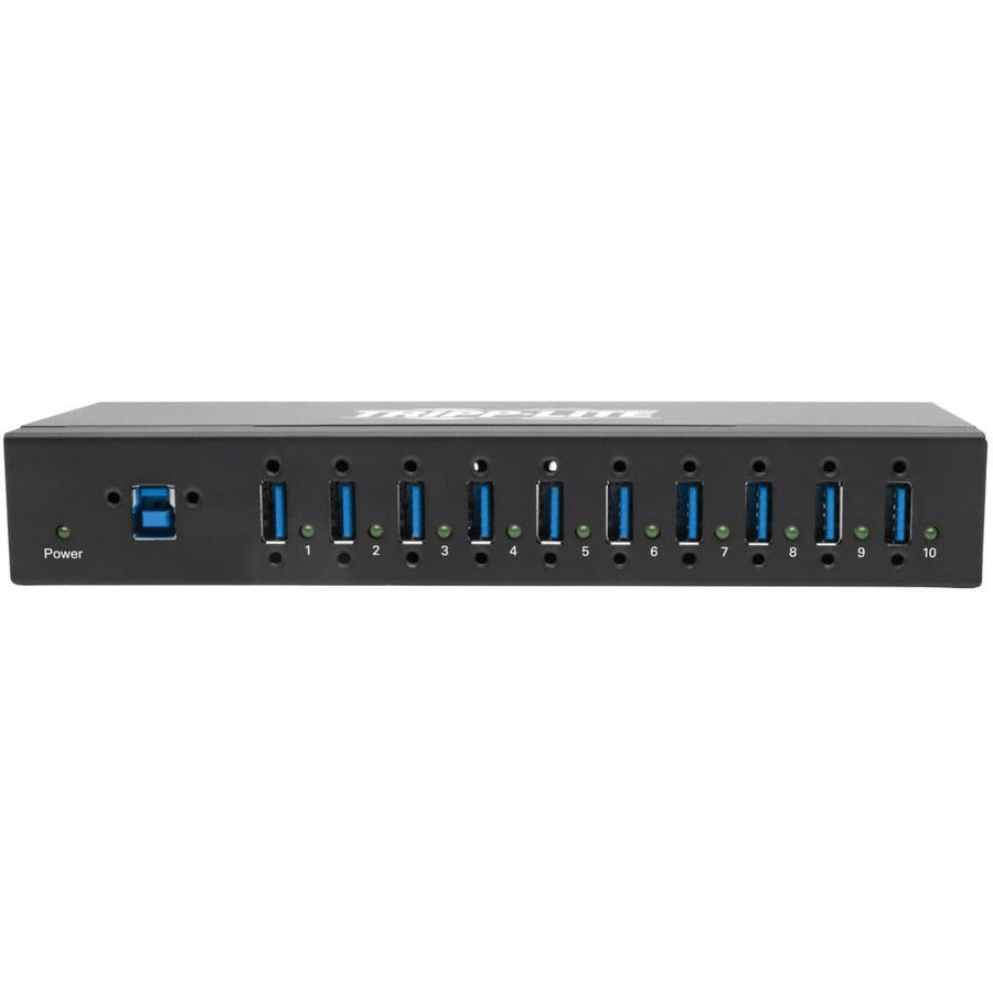 Tripp Lite USB 3.0 Hub SuperSpeed 10-Port USB-A Compact 20kV ESD Industrial