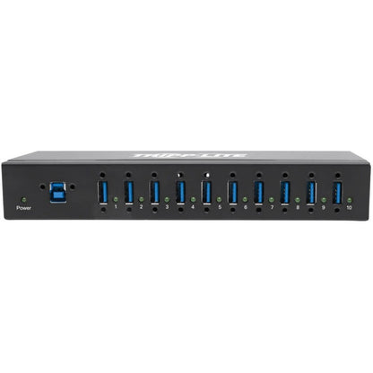 Tripp Lite USB 3.0 Hub SuperSpeed 10-Port USB-A Compact 20kV ESD Industrial