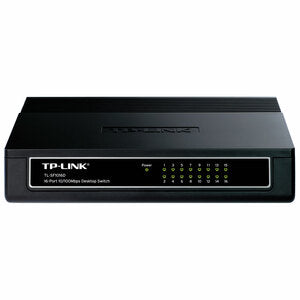 TP-LINK TL-SF1016D 16-Port 10/100Mbps Desktop Switch, 3.2Gbps Capacity
