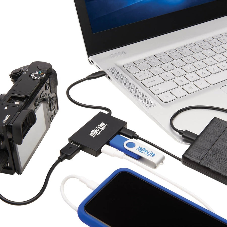 Tripp Lite USB C Hub 4-Port 2 USB-A & 2 USB-C Ports USB 3.1 Gen 2 Aluminum
