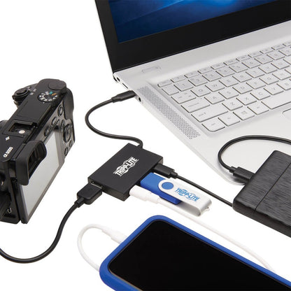 Tripp Lite USB C Hub 4-Port 2 USB-A & 2 USB-C Ports USB 3.1 Gen 2 Aluminum