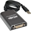 Tripp Lite USB 2.0 to DVI/VGA Dual Multi-Monitor External Video Graphics Card Adapter 1080p 60Hz
