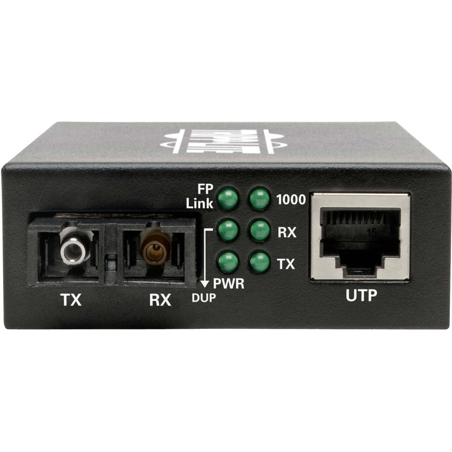 Tripp Lite Gigabit SMF Fiber to Ethernet Media Converter 10/100/1000 SC