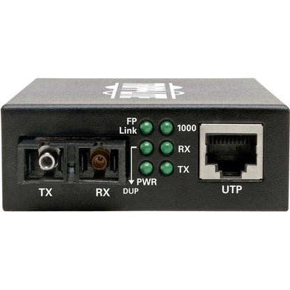 Tripp Lite Gigabit SMF Fiber to Ethernet Media Converter 10/100/1000 SC