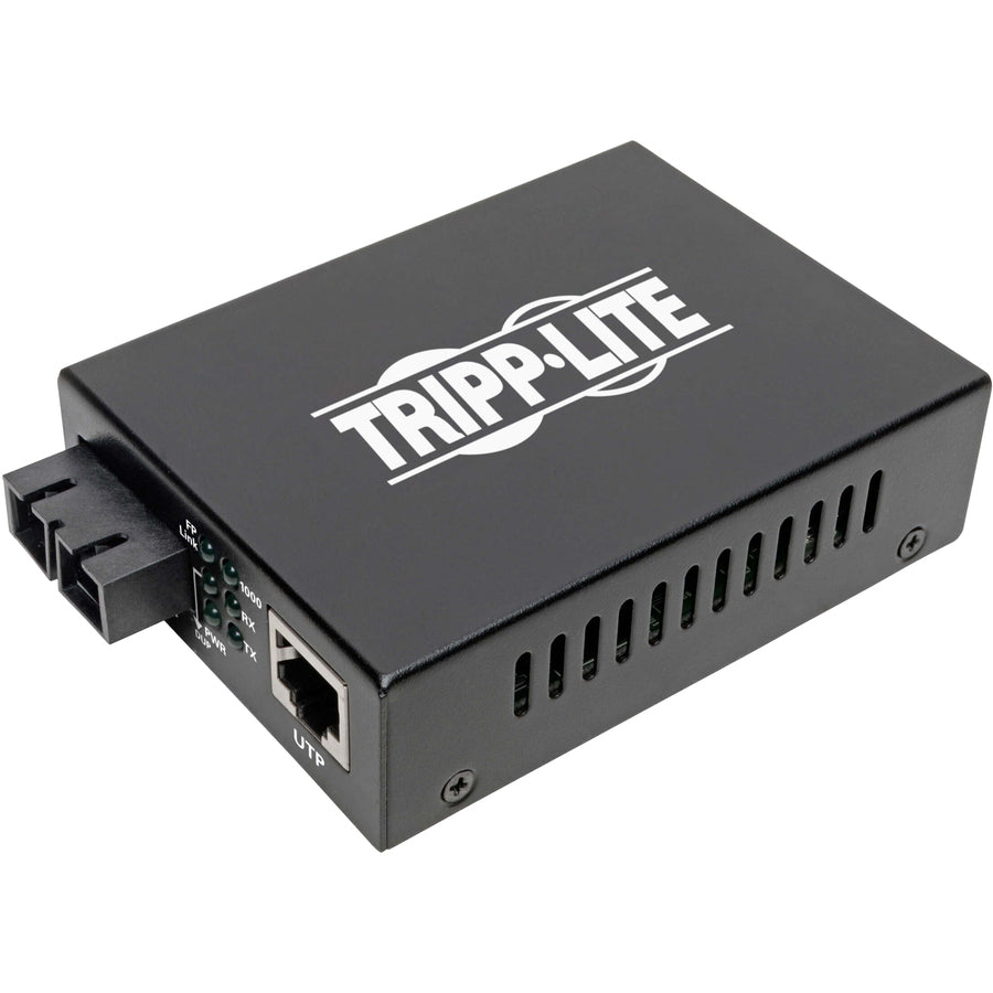 Tripp Lite Gigabit SMF Fiber to Ethernet Media Converter 10/100/1000 SC