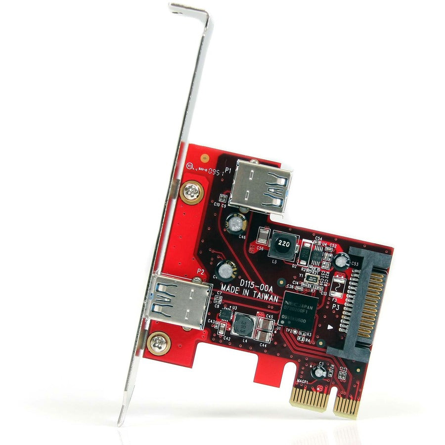 StarTech.com 2 port PCI Express SuperSpeed USB 3.0 Card with UASP Support - 1 Internal 1 External