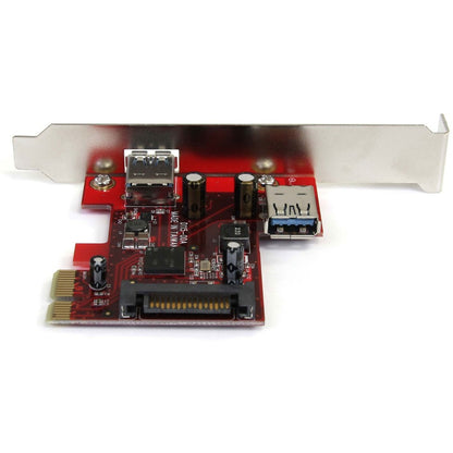 StarTech.com 2 port PCI Express SuperSpeed USB 3.0 Card with UASP Support - 1 Internal 1 External