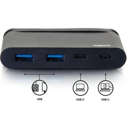 C2G USB C Hub - USB A x 2, USB C and Power Delivery