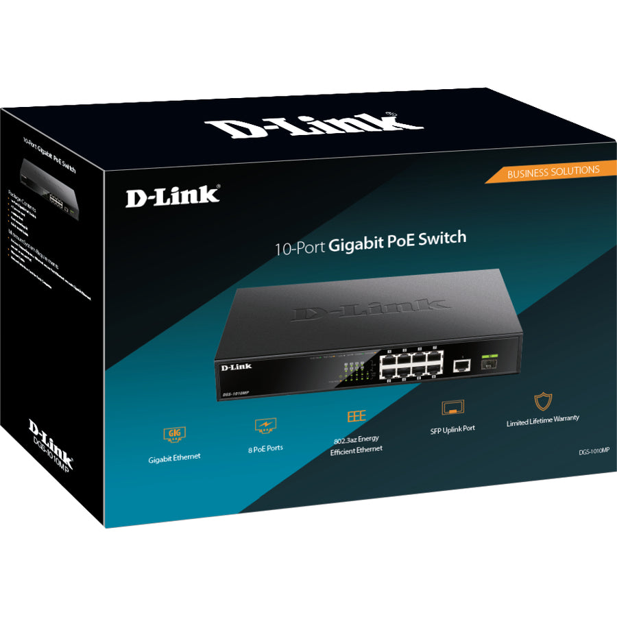 D-Link 10-Port Gigabit Rackmount PoE Switch