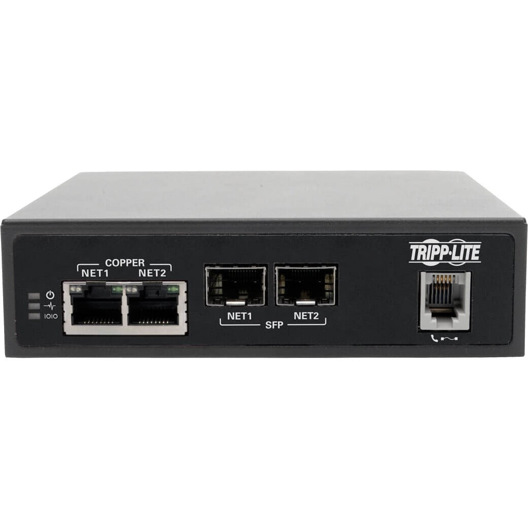 Tripp Lite 8-Port Console Server Built-In Modem Dual GbE NIC Flash Dual SIM
