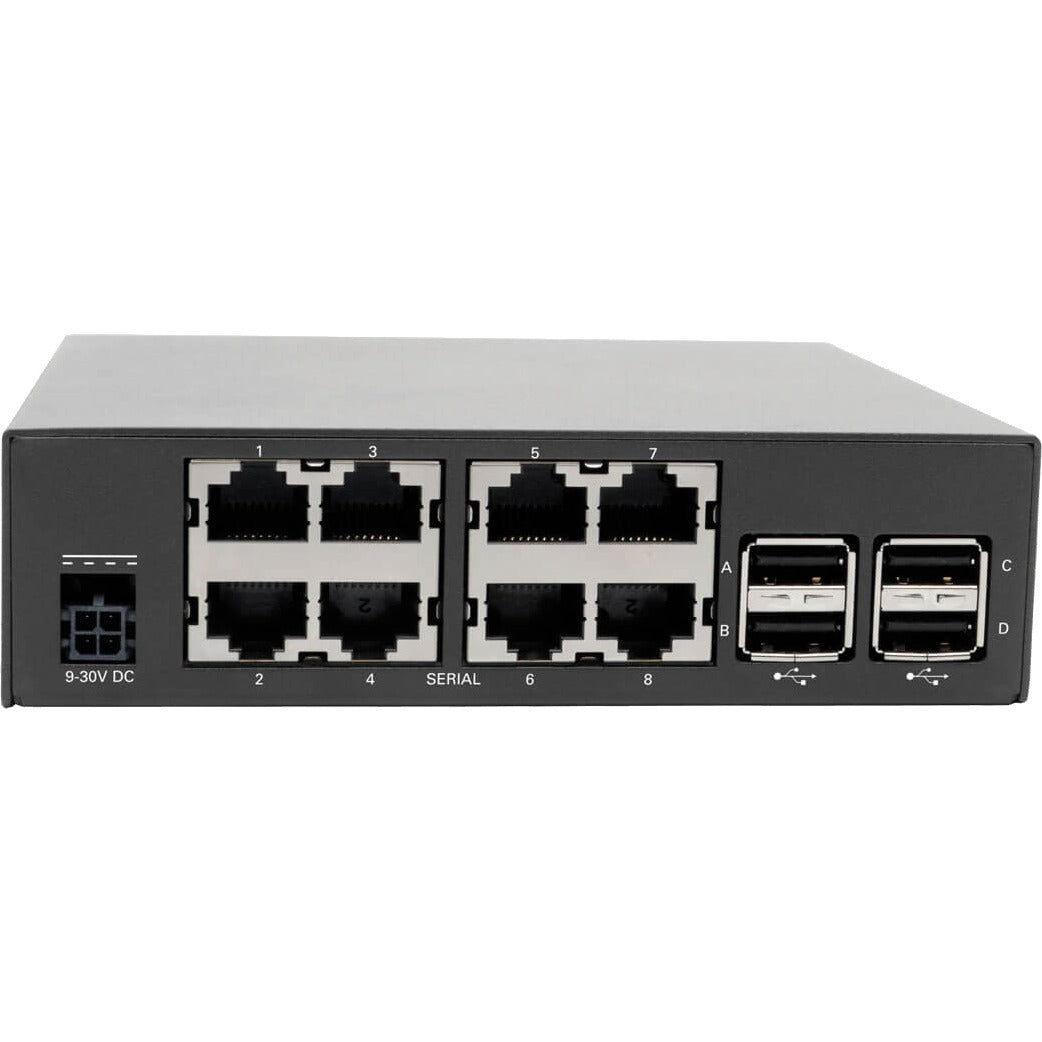 Tripp Lite 8-Port Console Server Built-In Modem Dual GbE NIC Flash Dual SIM