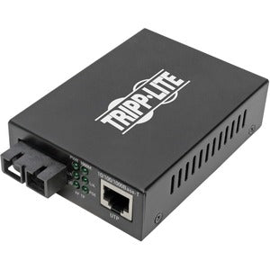 Tripp Lite SC Multimode Fiber to Gbe Media Converter POE+ 10/100/1000 550M