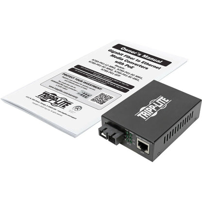 Tripp Lite SC Multimode Fiber to Gbe Media Converter POE+ 10/100/1000 550M
