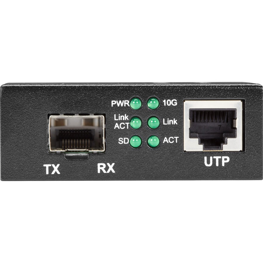 Black Box Pure Networking Copper to Fiber Media Converter - 10GBASE-T to 10G SFP+