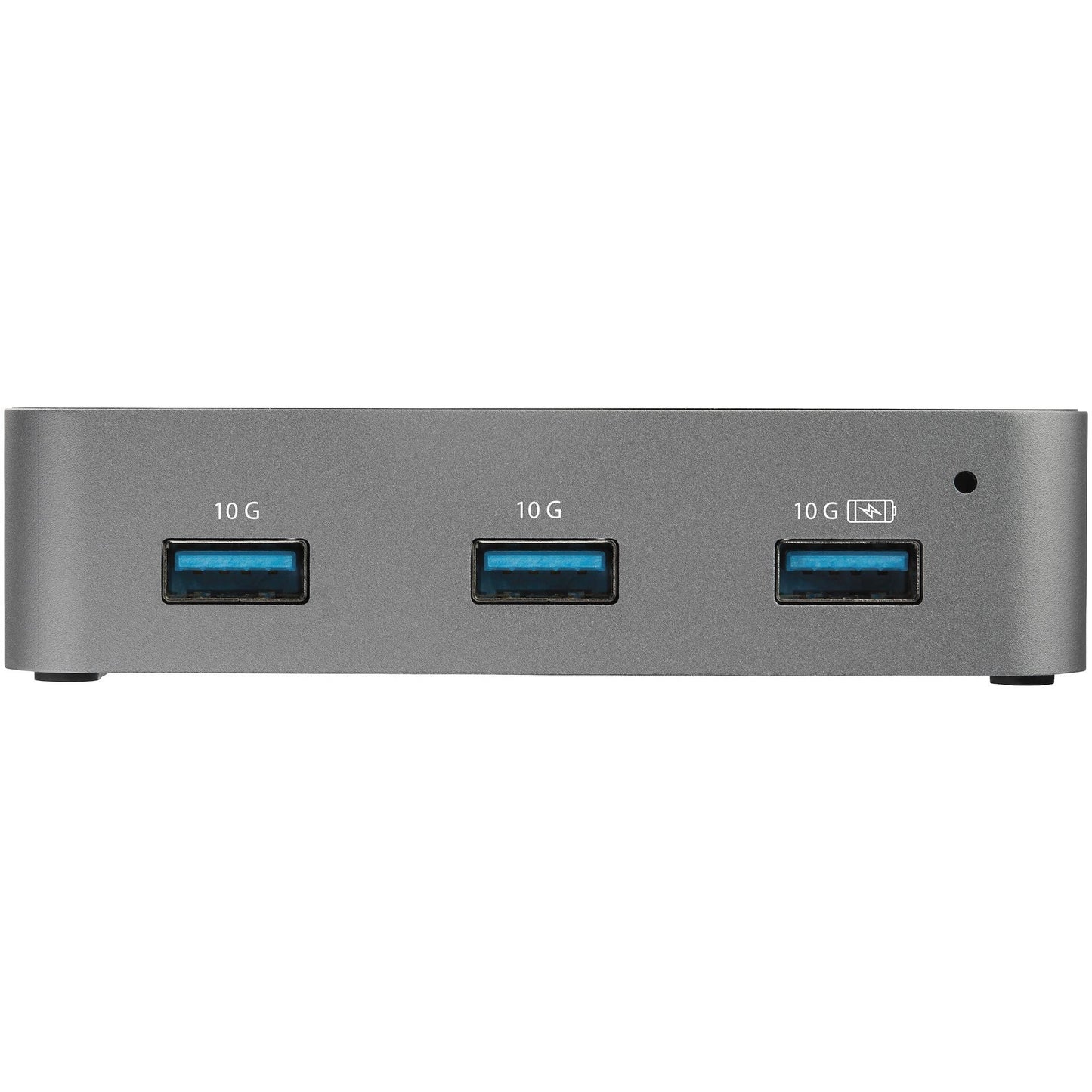 StarTech.com 4 Port USB C Hub with Power Adapter, USB 3.1/3.2 Gen 2 (10Gbps), 4x USB Type A, Self Powered, Fast Charge Port, Mountable