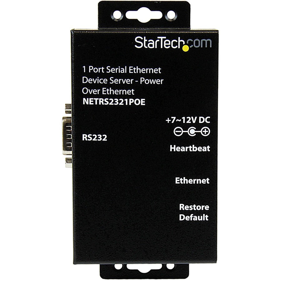 StarTech.com StarTech.com Serial Ethernet device server - 1 port - power over Ethernet - PoE
