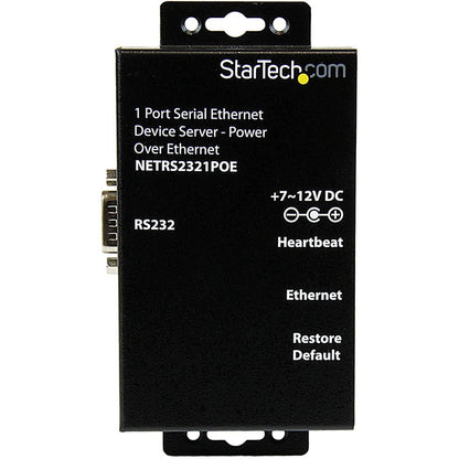 StarTech.com StarTech.com Serial Ethernet device server - 1 port - power over Ethernet - PoE