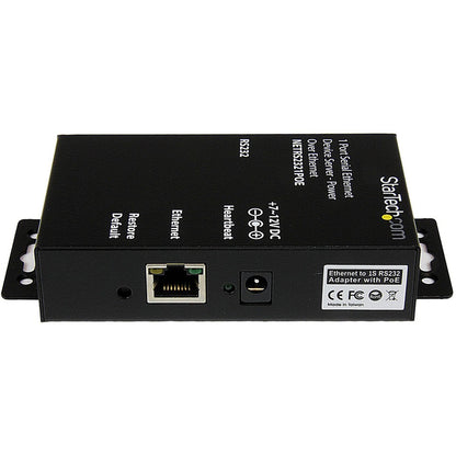 StarTech.com StarTech.com Serial Ethernet device server - 1 port - power over Ethernet - PoE