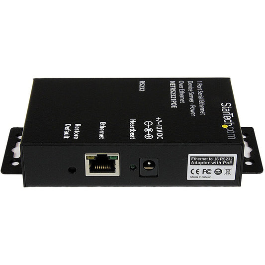 StarTech.com StarTech.com Serial Ethernet device server - 1 port - power over Ethernet - PoE