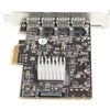 StarTech.com 4-Port USB PCIe Card - 10Gbps USB 3.1/3.2 Gen 2 Type-A PCI Express Expansion Card - 2 Controllers - 4xUSB - Windows/Mac/Linux