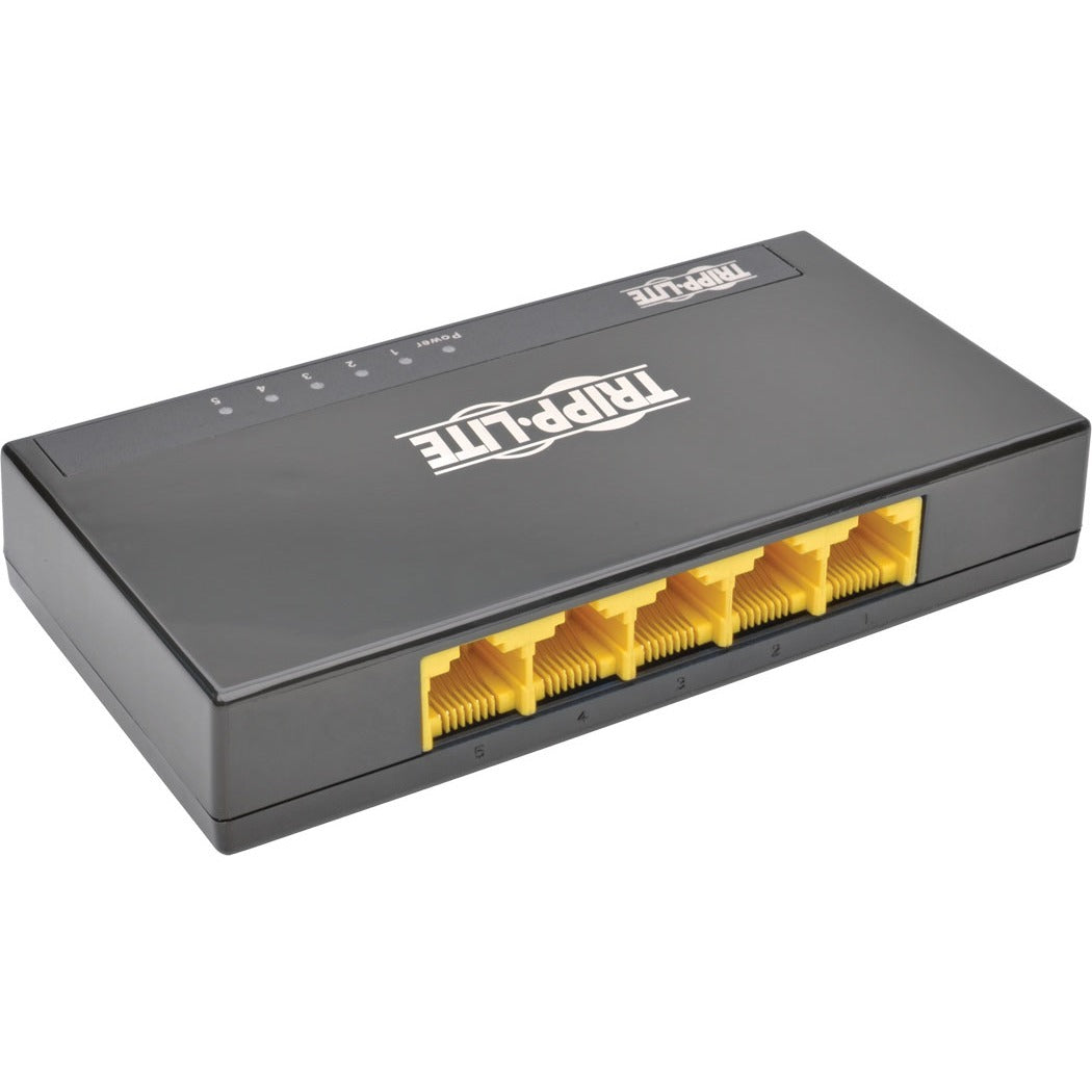 Tripp Lite 5-Port Gigabit Ethernet Switch Desktop RJ45 Unmanaged Switch 10/100/1000 Mbps
