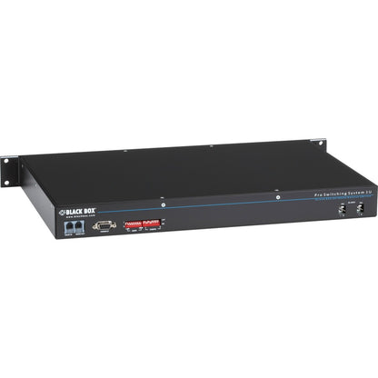 Black Box Rackmount Gang Switch - 19" , 1U, (8) RJ-45 A/B (All Pins), Network Manageable
