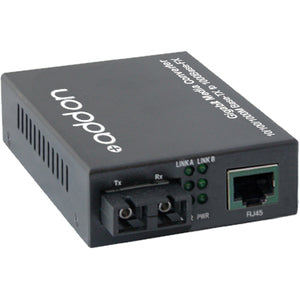 AddOn 10/100/1000Base-TX(RJ-45) to 1000Base-LX(SC) SMF 1310nm 40km Media Converter