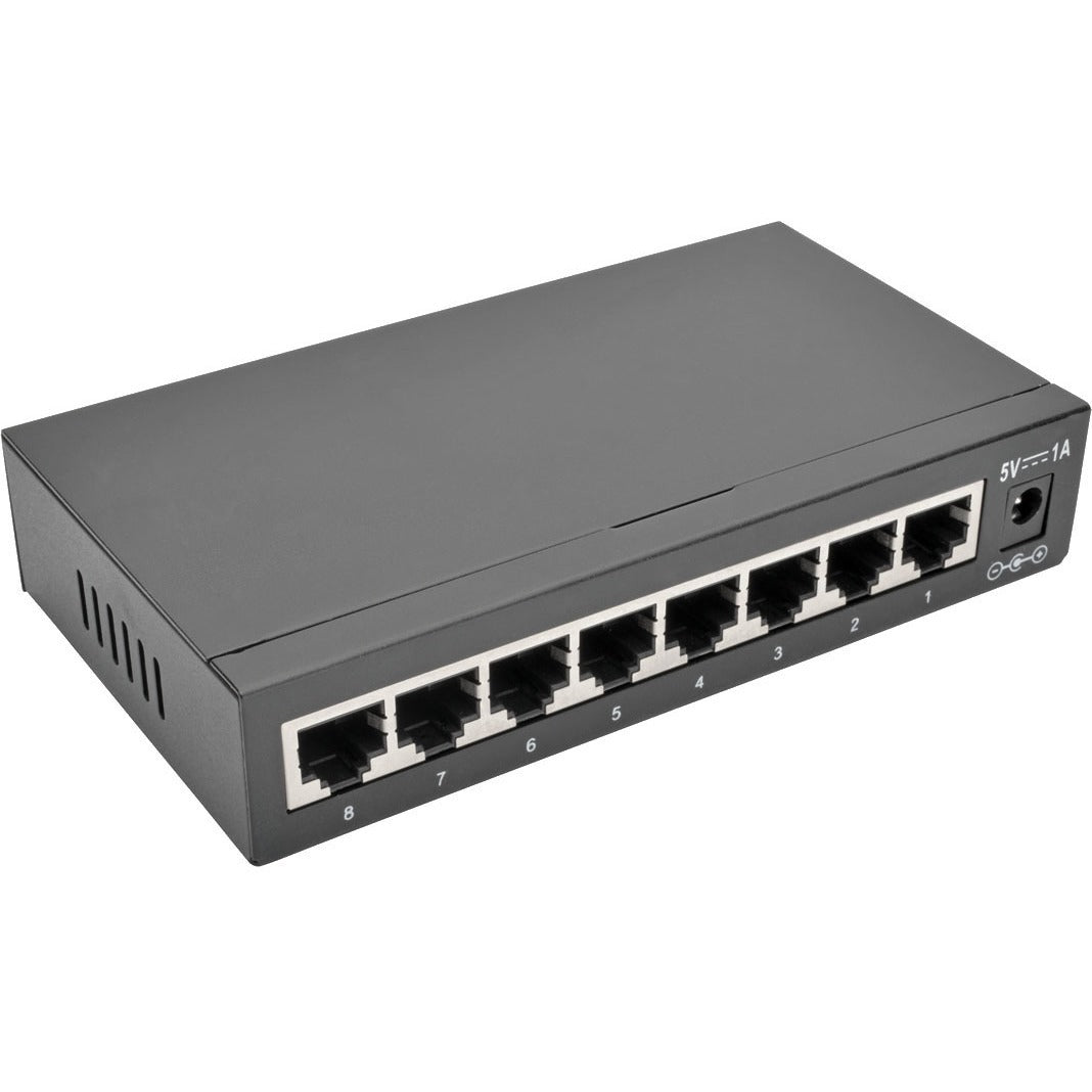 Tripp Lite 8-Port Gigabit Ethernet Switch Desktop Metal Unmanaged Switch 10/100/1000 Mbps