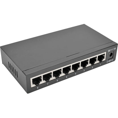 Tripp Lite 8-Port Gigabit Ethernet Switch Desktop Metal Unmanaged Switch 10/100/1000 Mbps