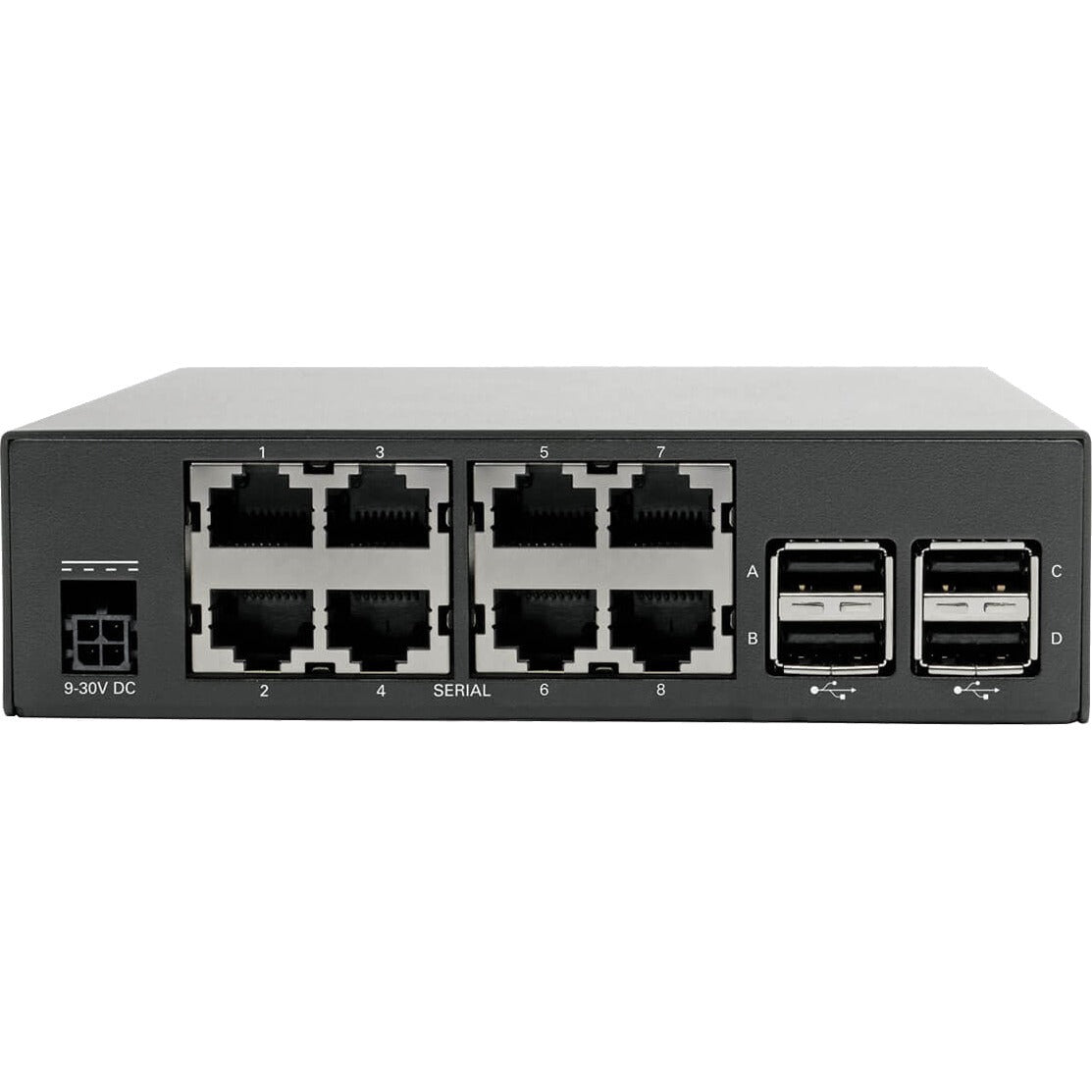 Tripp Lite 8-Port Serial Console Server with Dual GbE NIC, Flash and 4 USB Ports