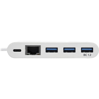Tripp Lite 3-Port USB-C hub w/ GbE, USB-C Charging USB Type C USB 3.1 Hub