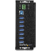 StarTech.com 7 Port USB Hub w/ Power Adapter - Metal Industrial USB 3.0 Data Hub - Din Rail, Wall & Desk Mountable USB 3.1 Gen 1 5Gbps Hub