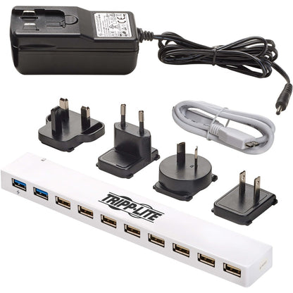 Tripp Lite USB Hub 10-Port 2 USB 3.0 / 8 USB 2.0 Ports Combo USB Charging