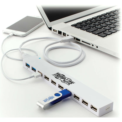 Tripp Lite USB Hub 10-Port 2 USB 3.0 / 8 USB 2.0 Ports Combo USB Charging