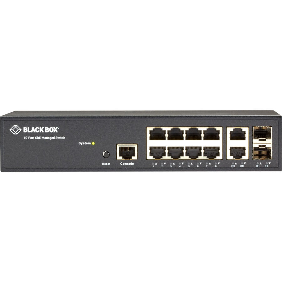 Black Box Gigabit Managed Ethernet Switch - 10-Ports