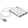 Tripp Lite 4-Port Portable USB 3.0 SuperSpeed Mini Hub Aluminum