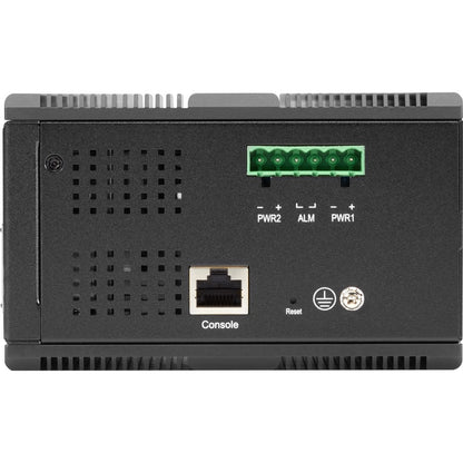 Black Box Industrial Managed Gigabit Ethernet PoE+ Switch - (8) RJ-45, (4) SFP