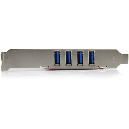 StarTech.com 4 Port PCI SuperSpeed USB 3.0 Adapter Card with SATA/SP4 Power