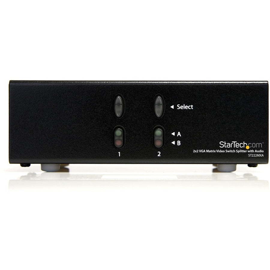 StarTech.com 2x2 VGA Matrix Video Switch Splitter with Audio