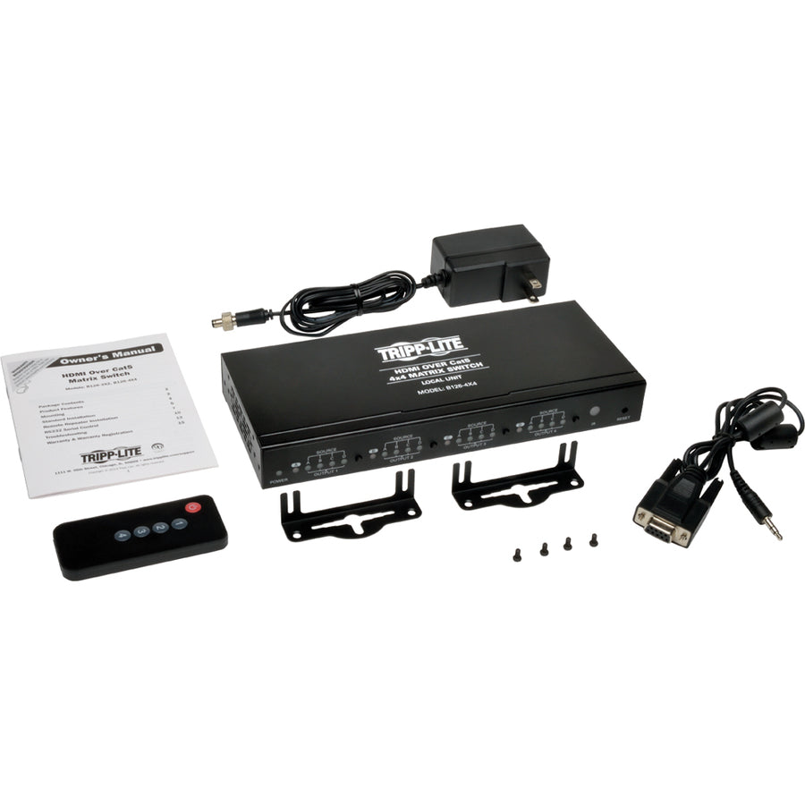 Tripp Lite HDMI over Cat5 Cat6 4x4 Matrix Video Extender Switch HDMI RJ45 F/F TAA