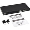 Tripp Lite 4x4 HDMI Matrix Switch / Splitter w Audio Extractor 4K 60Hz HDR