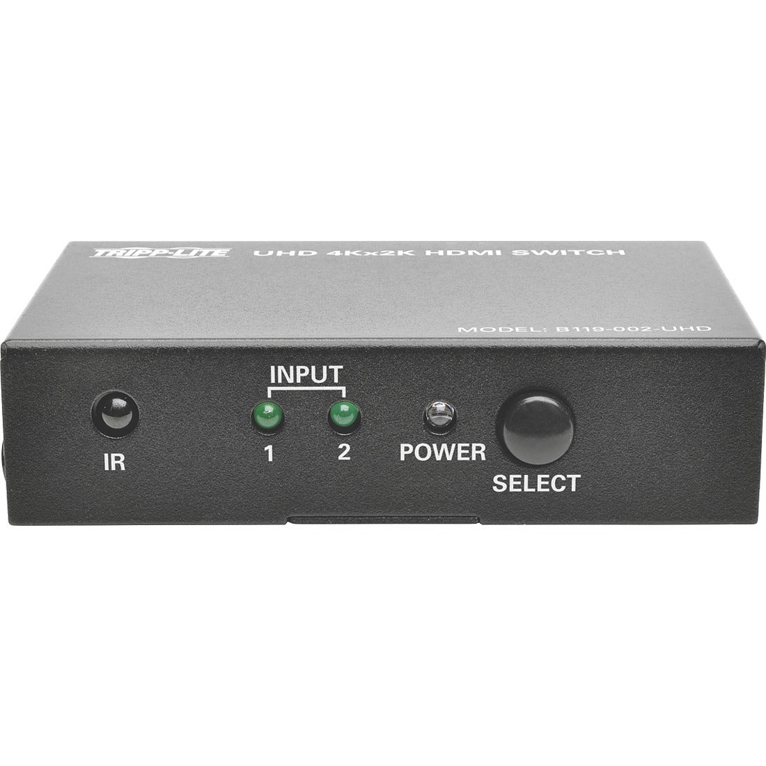 Tripp Lite 2-Port HDMI Switch for Video & Audio 4K x 2K UHD 60 Hz w Remote